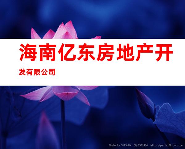 海南亿东房地产开发有限公司