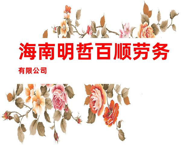 海南明哲百顺劳务有限公司