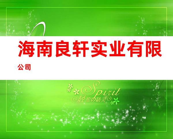 海南良轩实业有限公司