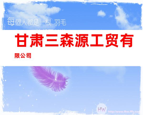 甘肃三森源工贸有限公司