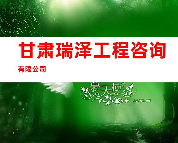 甘肃瑞泽工程咨询有限公司
