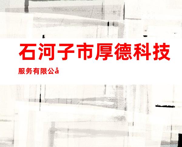 石河子市厚德科技服务有限公司