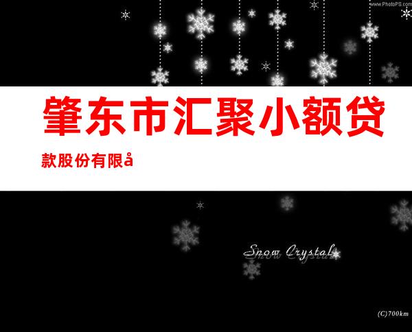肇东市汇聚小额贷款股份有限公司