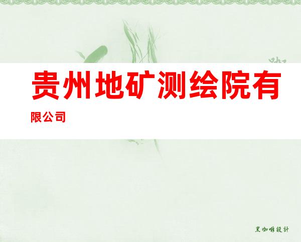 贵州地矿测绘院有限公司