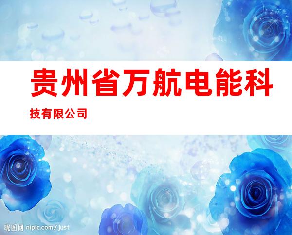 贵州省万航电能科技有限公司