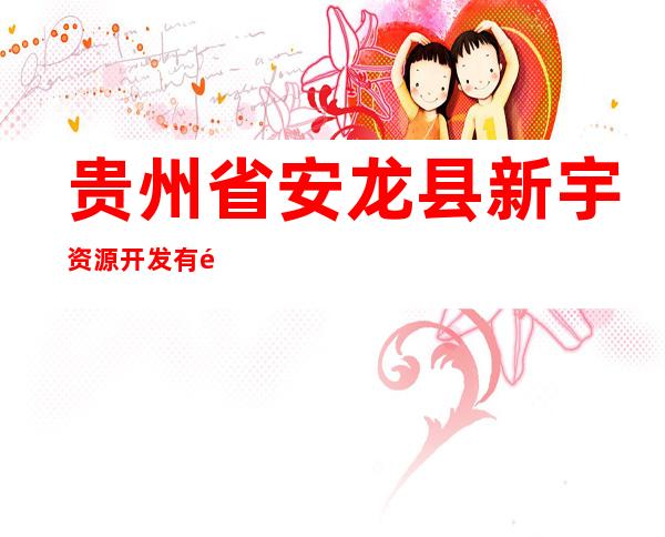 贵州省安龙县新宇资源开发有限责任公司