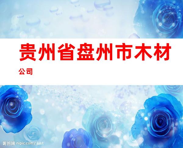 贵州省盘州市木材公司