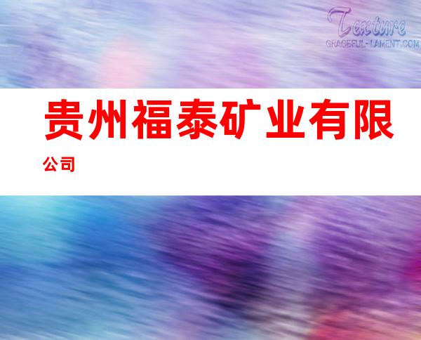 贵州福泰矿业有限公司