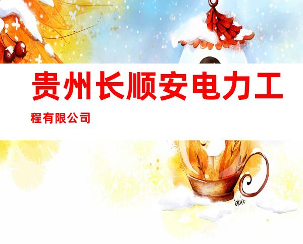 贵州长顺安电力工程有限公司