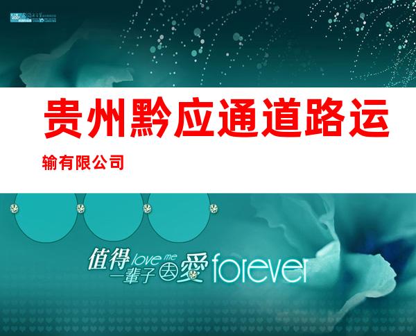贵州黔应通道路运输有限公司