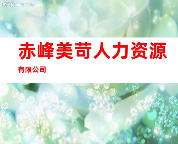 赤峰美苛人力资源有限公司