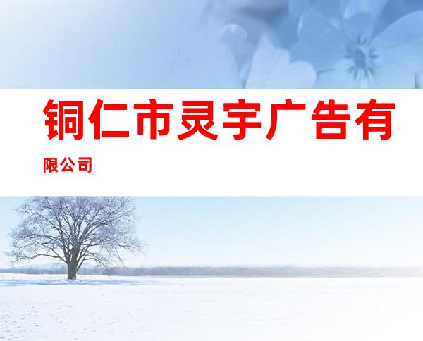 铜仁市灵宇广告有限公司