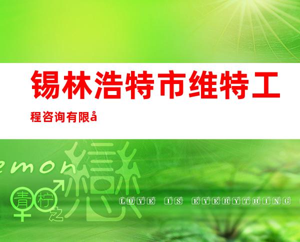 锡林浩特市维特工程咨询有限公司