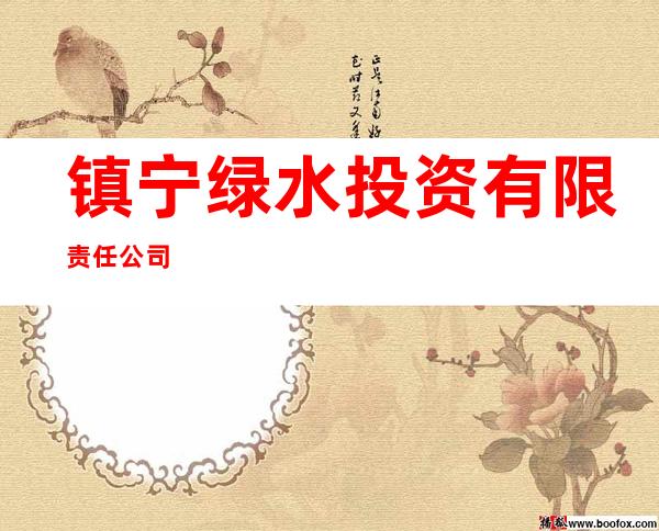 镇宁绿水投资有限责任公司