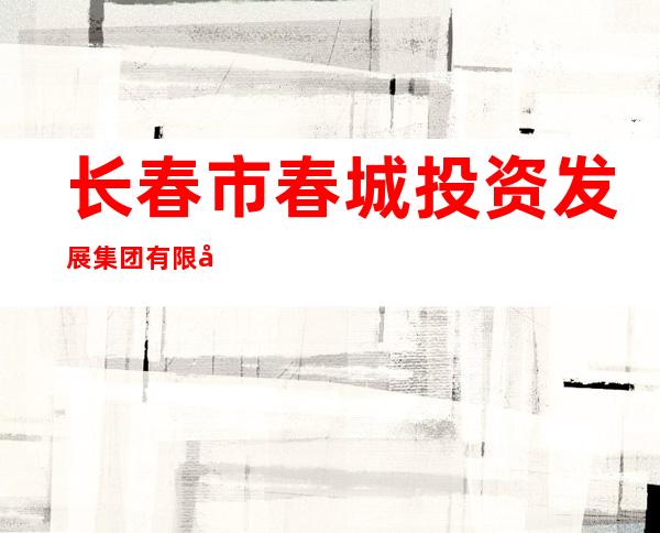 长春市春城投资发展集团有限公司