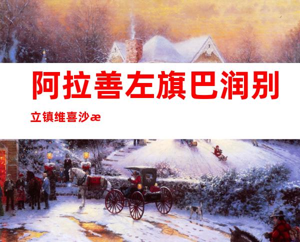 阿拉善左旗巴润别立镇维喜沙漠节水农民专业合作社