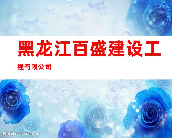 黑龙江百盛建设工程有限公司