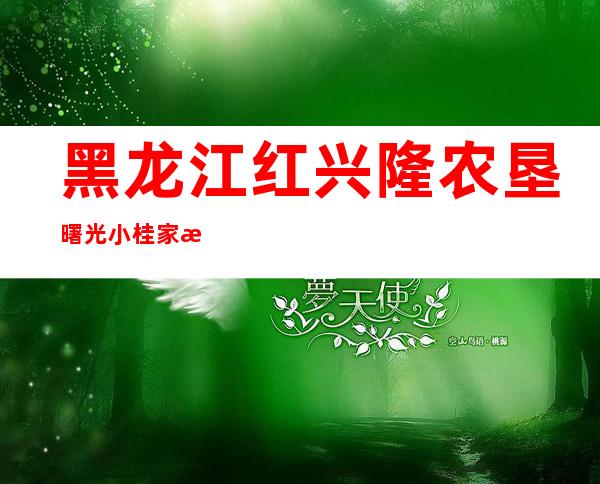 黑龙江红兴隆农垦曙光小桂家水稻专业合作社